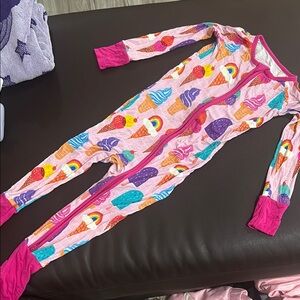 Colorful Ice Cream Print Kids One Piece